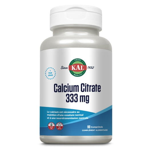 Calcium Citrate - 333 mg - 90 Comprimés - KAL