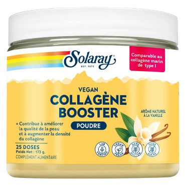 Collagène Booster Vegan - Vanille - Pot de 173 g - Solaray