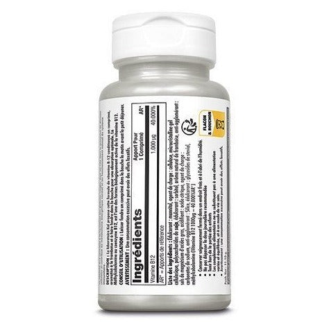 Vitamine B12 Méthylcobalamine - 1000 µg - Arôme Framboise - 90 Micro-Comprimés à Sucer - KAL