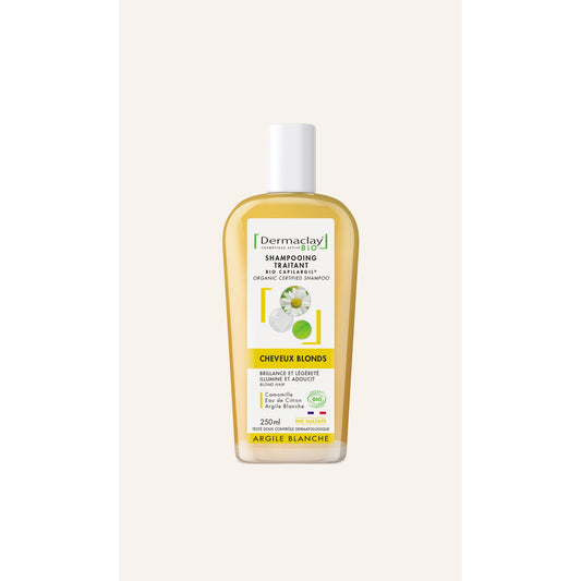 Shampooing Cheveux Blonds - 250 ml - Bio - Dermaclay