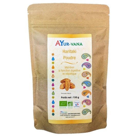 Haritaki - 500 g de Poudre en Sachet - Bio - Ayur-Vana