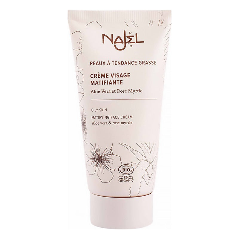 Crème Visage Matifiante - Rose Myrtle - 50 ml - Cosmos Organic - Najel