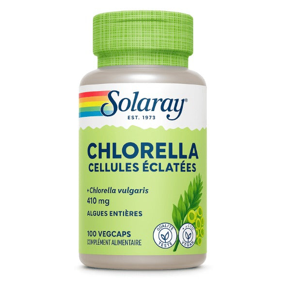 Chlorella - 410 mg - 100 Gélules Végétales - Solaray