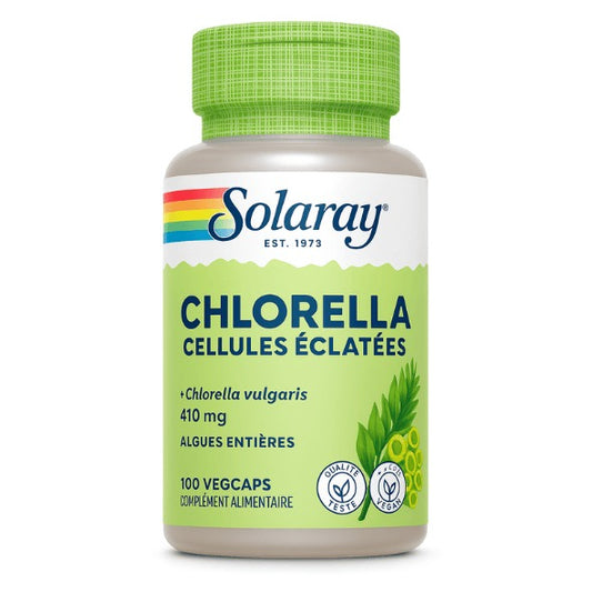 Chlorella - 410 mg - 100 Gélules Végétales - Solaray