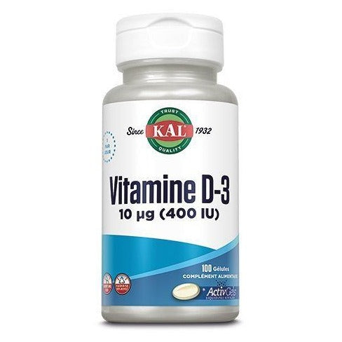 Vitamine D3 - 100 Capsules Molles - KAL