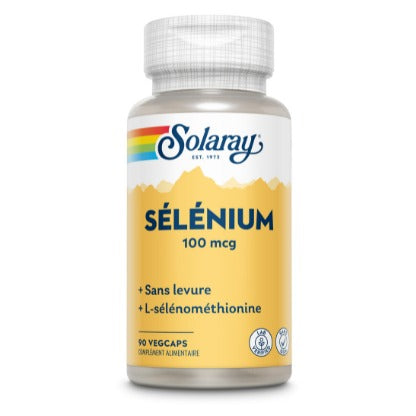 Sélénium - 100 µg - 90 Gélules Végétales - Solaray