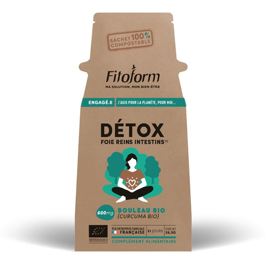 Bouleau - Curcuma - 42 Comprimés - Bio - Fitoform