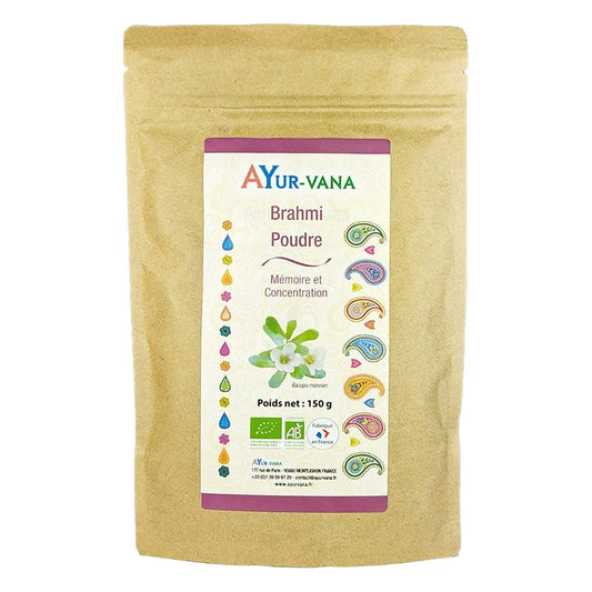 Brahmi - Poudre en Sachet - Bio - Ayur-Vana - 150 g