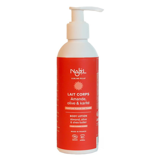 Lait pour le Corps - Fleur de Tiaré - 200 ml - Cosmos Organic - Najel