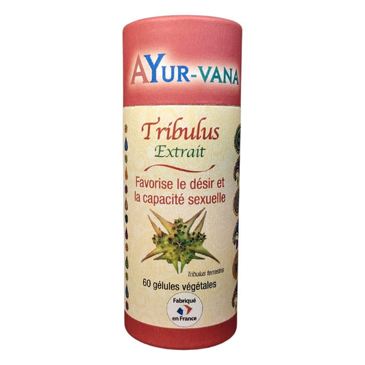 Tribulus - Extrait Titré à 20 % de Protodioscines - 60 Gélules Végétales - Ayur-Vana