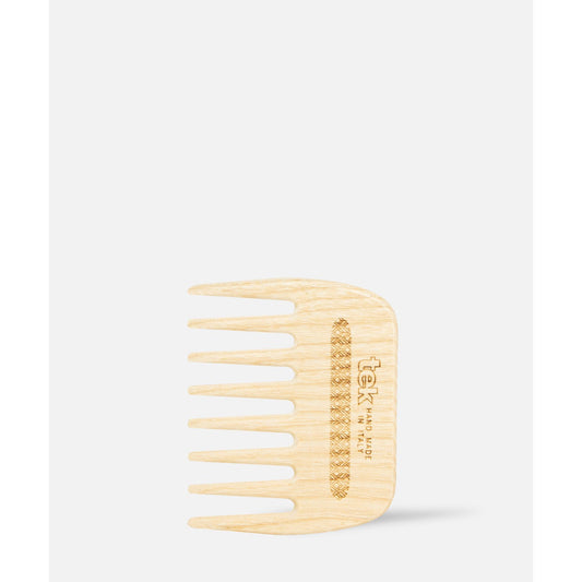 Peigne Afro à Dents Larges en Frêne Naturel - TEK