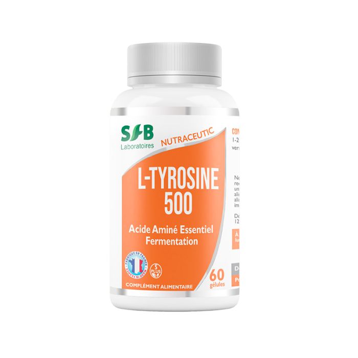 L-Tyrosine 500 - 60 gélules - SFB Laboratoires