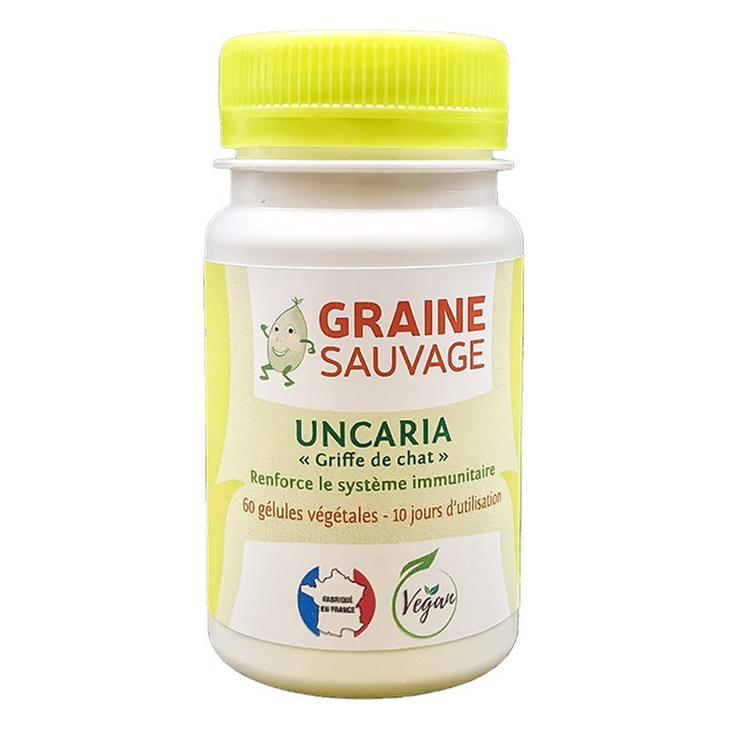 Uncaria Griffe de Chat - 60 Gélules Végétales - Graine Sauvage