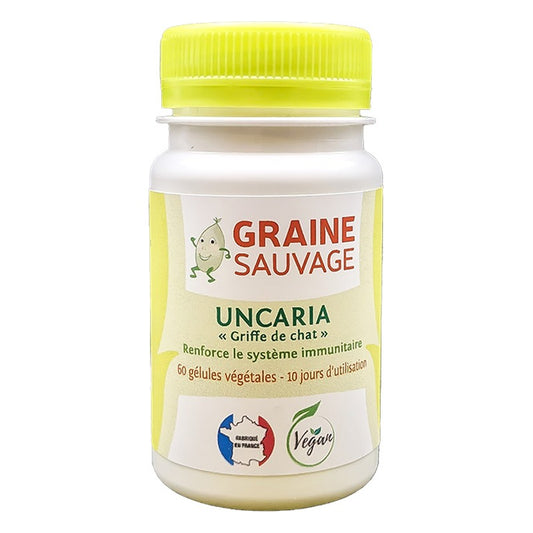 Uncaria Griffe de Chat - 60 Gélules Végétales - Graine Sauvage