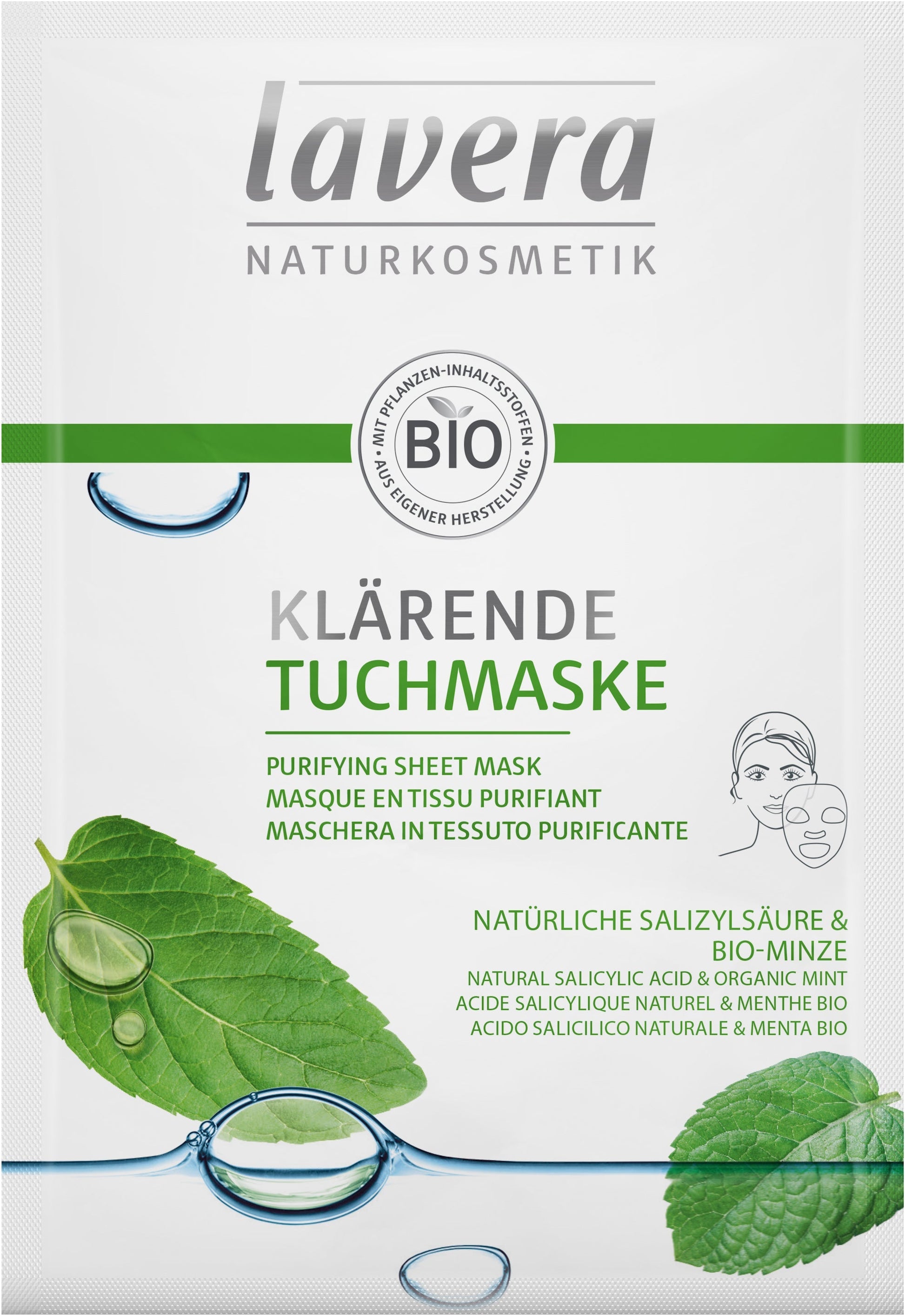 Masque en Tissu Purifiant - 21 ml - Lavera