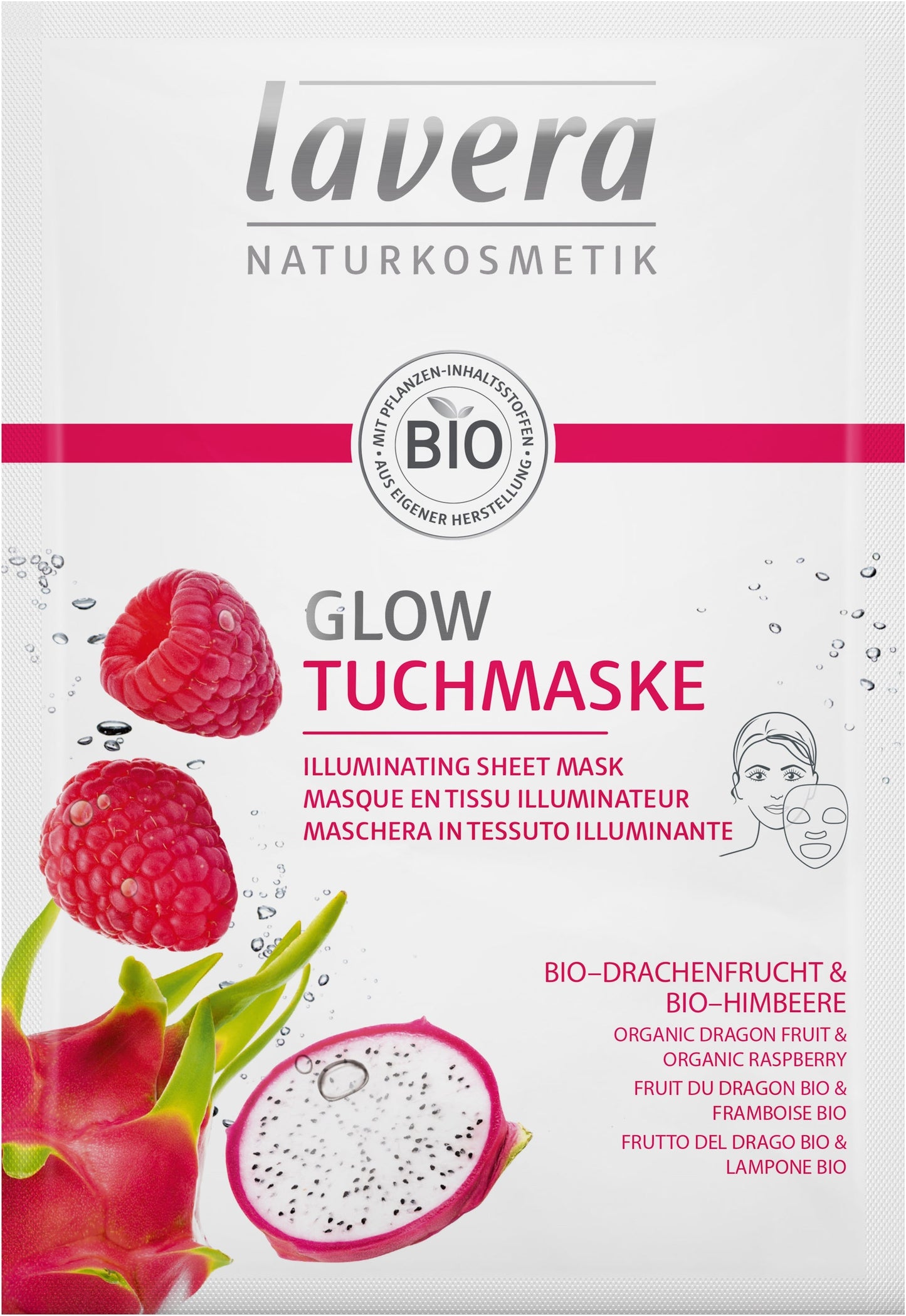 Masque en Tissu Illuminateur - 21 ml - Lavera