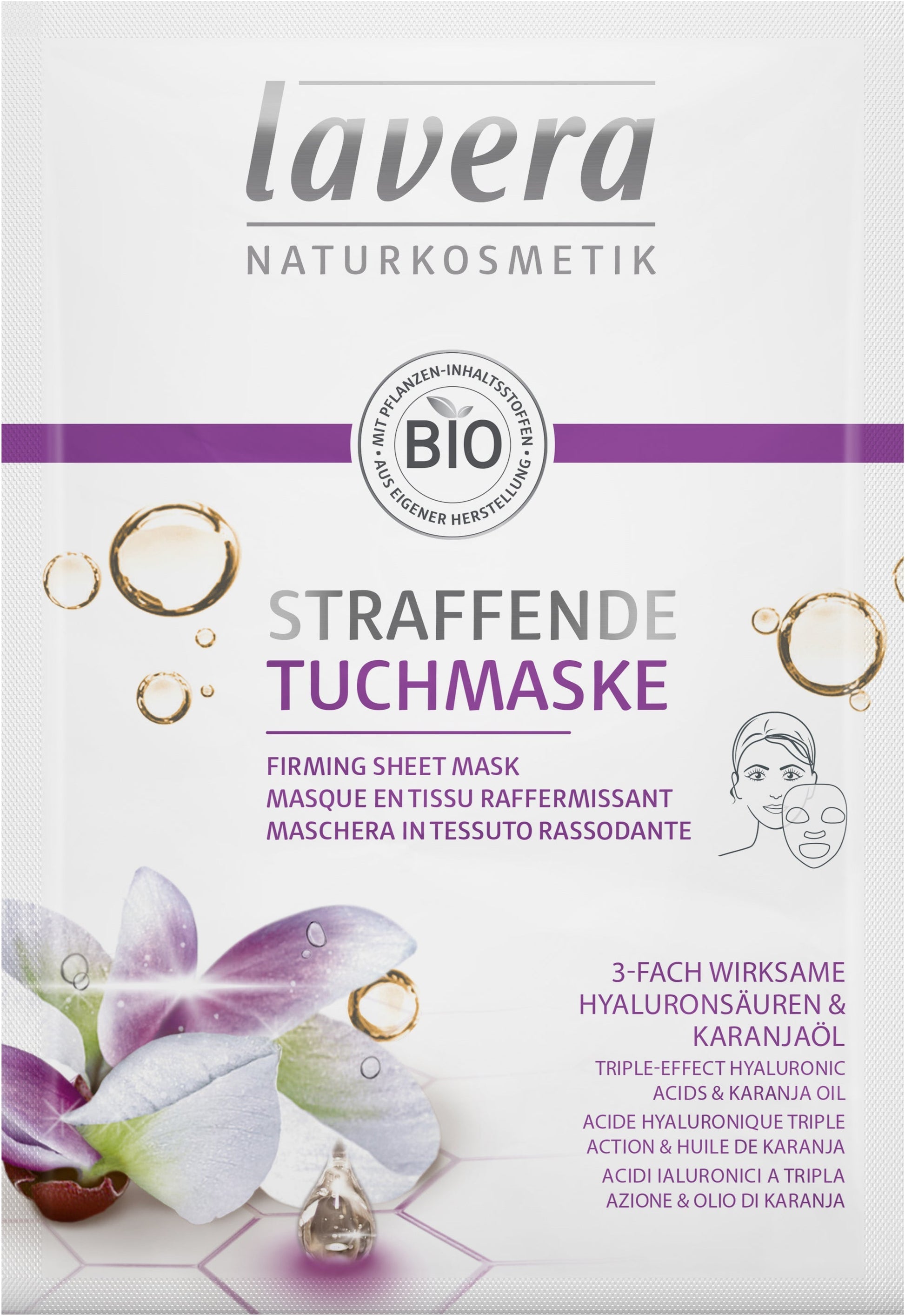 Masque en Tissu Raffermissant - 21 ml - Lavera