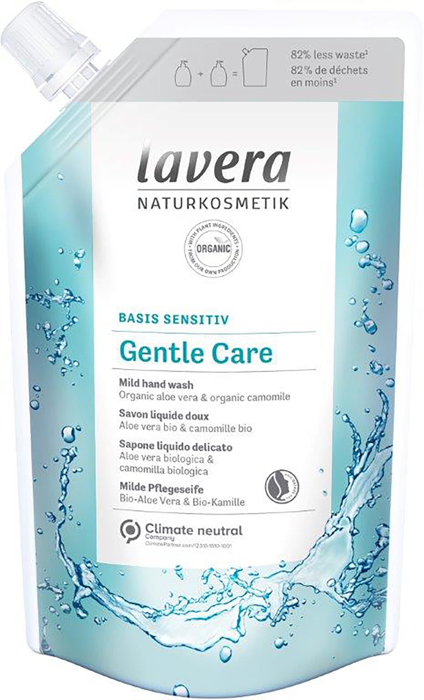Recharge Savon Liquide Gentle Care - 500 ml - Lavera