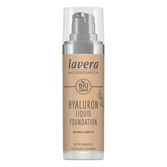 Hyaluronic Liquid Foundation Natural Ivory - 30 ml - Lavera