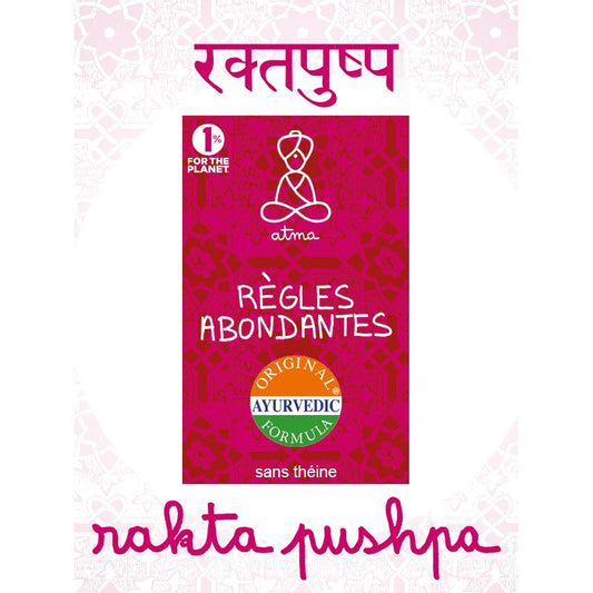 Infusion Rakta Pushpa - Règles Abondantes - 20 Sachets - Bio - Atma
