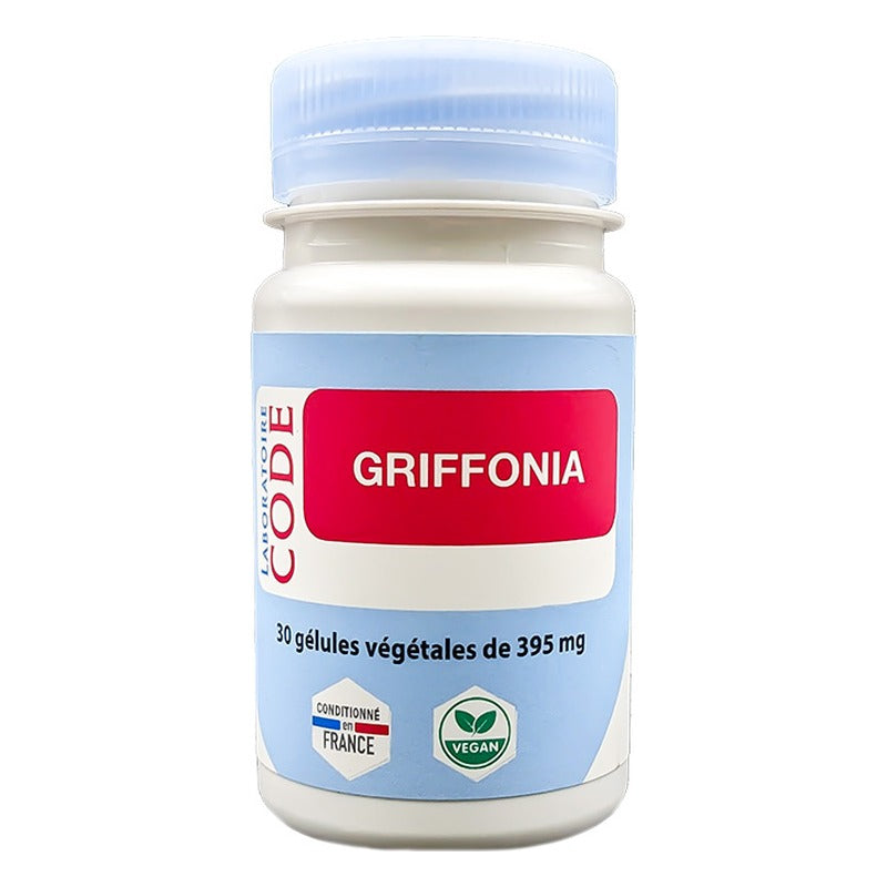 Griffonia Extrait Titré à 30% en L-5-HTP - 30 Gélules Végétales - Laboratoire Code