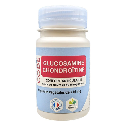 Glucosamine Chondroïtine MSM - 60 Gélules Végétales - Laboratoire Code
