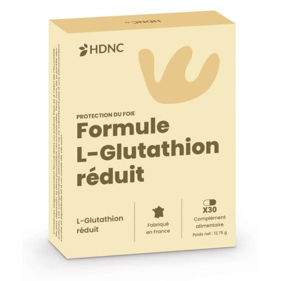 Formule L-Glutathion Réduit - 150 mg - 30 Gélules Végétales - HDNC