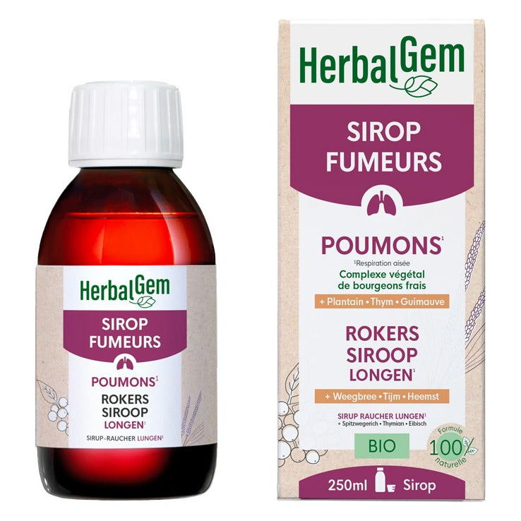 Sirop Fumeurs - Flacon de 250 ml - Bio - Herbalgem