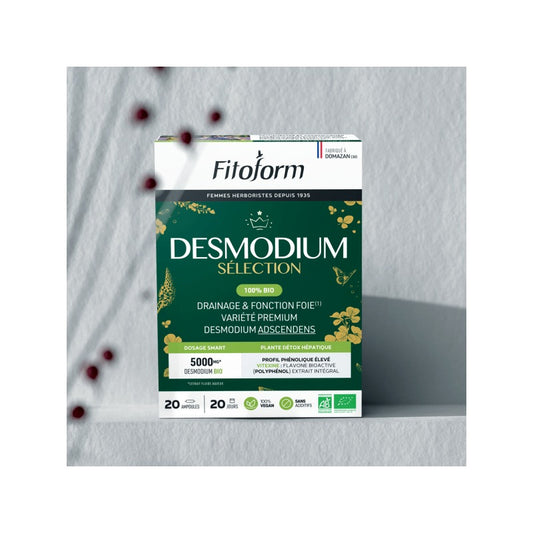Desmodium Sélection - 20 Ampoules de 10 ml - Bio - Fitoform