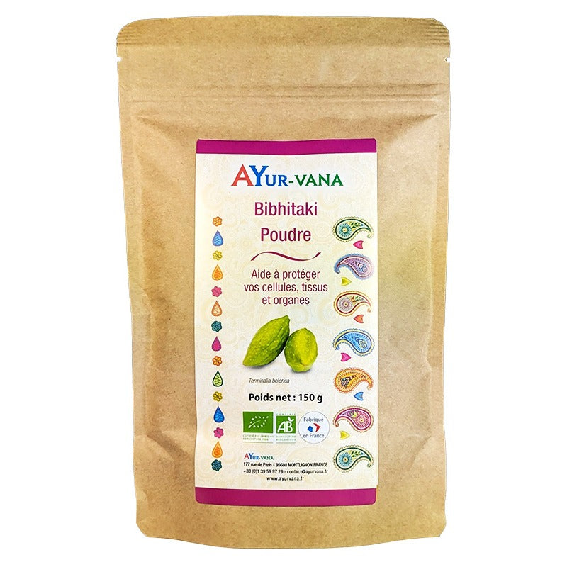 Bibhitaki - 500 g de Poudre en Sachet - Bio - Ayur-Vana
