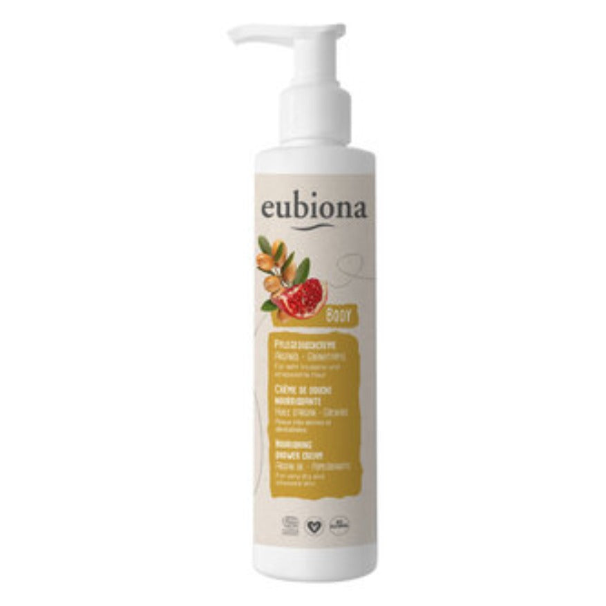 Crème de Douche Nourrissante - Huile d'Argan et Grenade - 200 ml - Eubiona