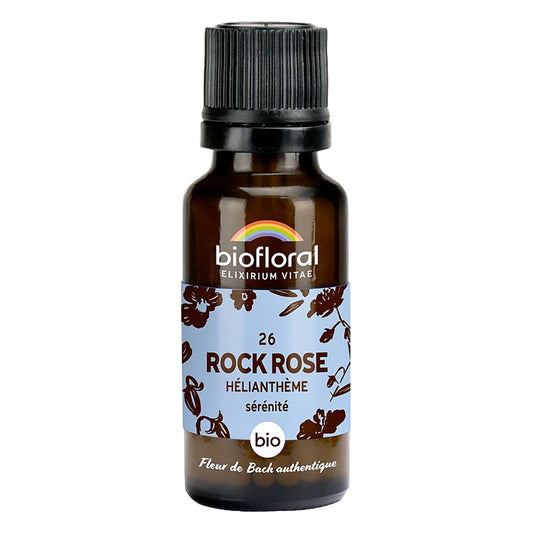 Fleur de Bach - Rock Rose (Hélianthème) - Bio - 19,5 g - Biofloral