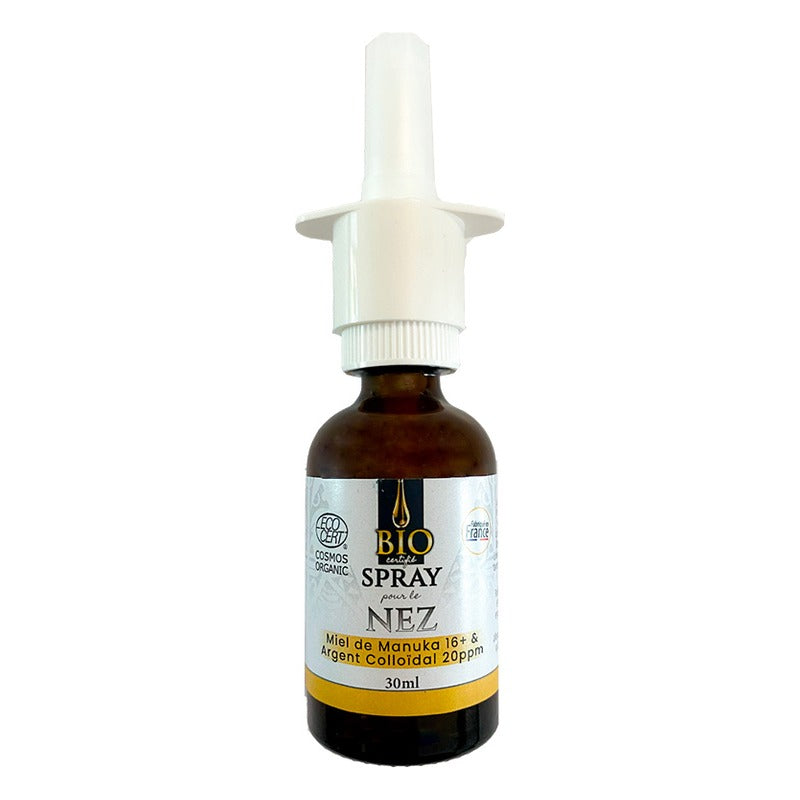 Spray pour le Nez Manuka 16+ et Argent Colloïdal 20 Ppm - 30 ml - Cosmos Organic - Dr. Theiss