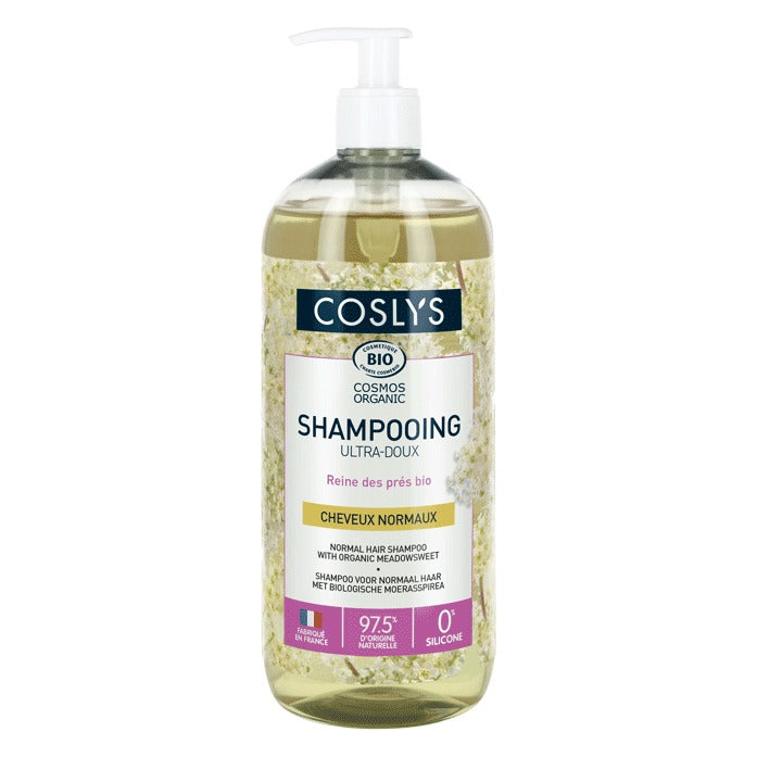 Shampooing Ultra-Doux à la Reine des Prés - 1 L - Cosmos Organic - Coslys