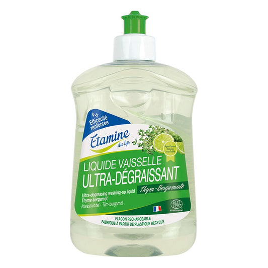 Vaisselle Ultra-Degraissant - Thym Bergamote - 500 ml - Ecodétergent - Etamine du Lys