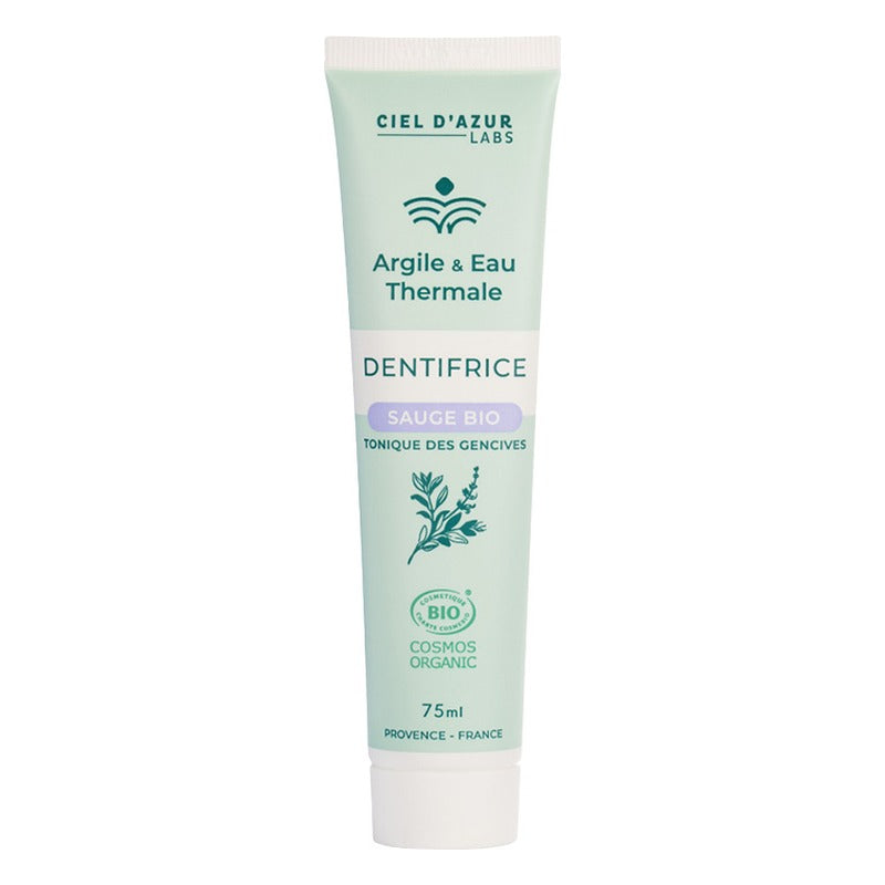 Denticlay Sauge Tonique - 75 ml - Cosmos Organic - Argile & Eau Thermale