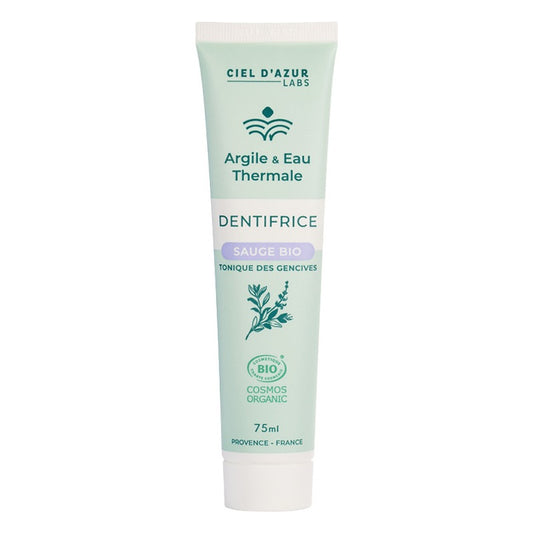 Denticlay Sauge Tonique - 75 ml - Cosmos Organic - Argile & Eau Thermale