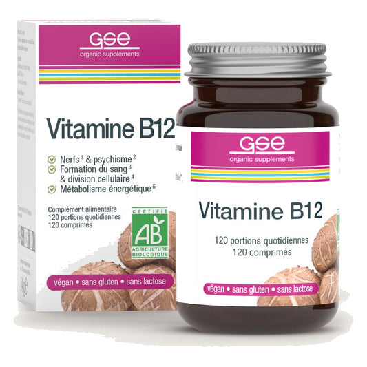 Vitamine B12 Compact - 120 Comprimés - Bio - GSE