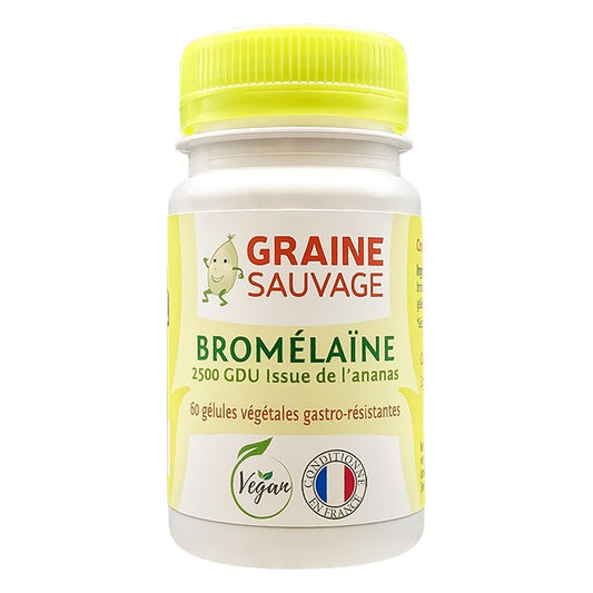 Bromélaine - 60 Gélules Végétales - Graine Sauvage