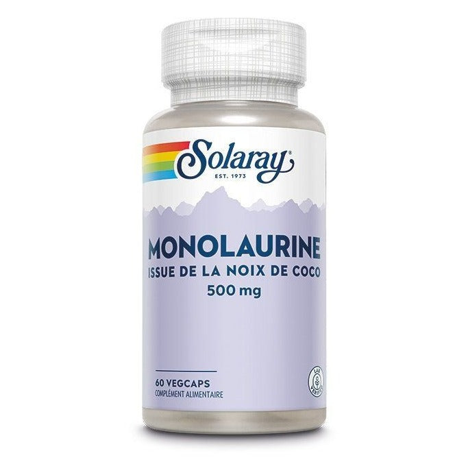 Monolaurine - 500 mg - 60 Gélules Végétales - Solaray
