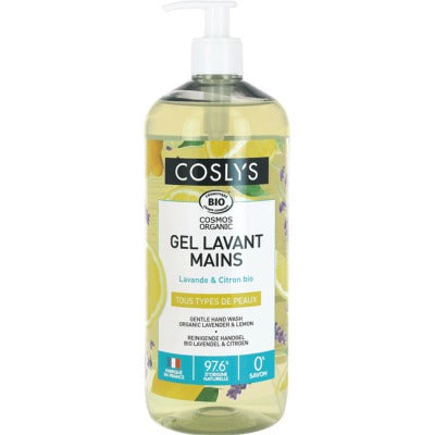Gel Lavant Mains Lavande-Citron - 1 L - Cosmos Organic - Coslys