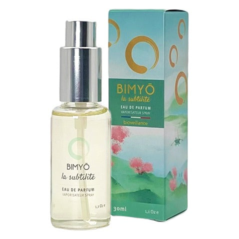 Eau de Parfum Bimyo la Subtilité - Rose Boisée Thé Vert - Bio - Bioveillance - Vaporisateur 30 ml