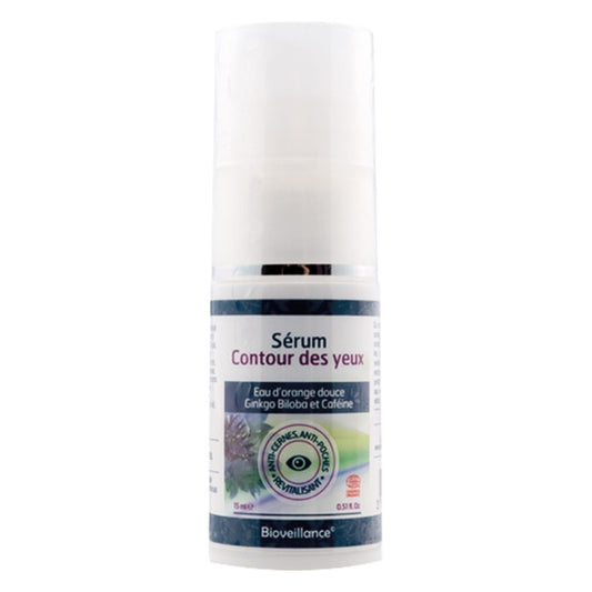 Sérum Contour des Yeux Anticernes et Anti-Poches - Flacon Airless de 15 ml - Cosmos Organic - Bioveillance