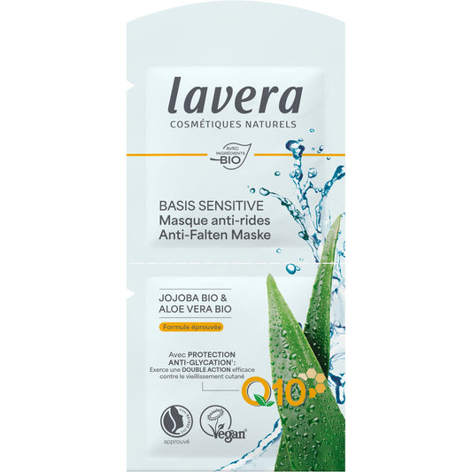 Masque Anti-Rides Q10 Basis Sensitiv - 10 ml - Bio - Lavera