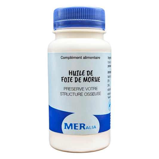 Huile de Foie de Morue - 90 Capsules Molles - Meralia