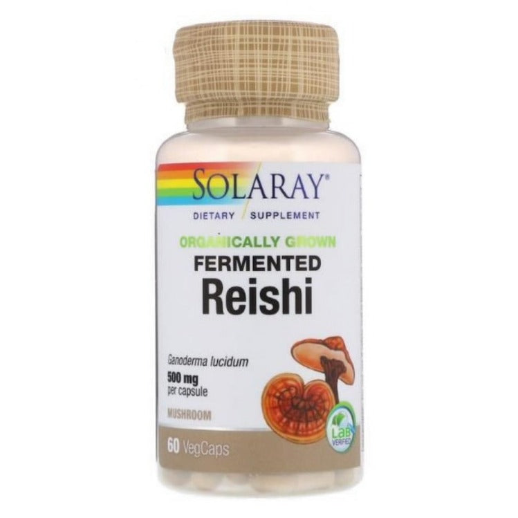 Reishi Fermenté - 500 mg - 60 Gélules Végétales - Solaray