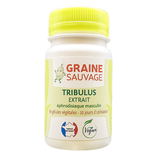 Tribulus (Extrait) en Gélules - 60 Gélules Végétales - Graine Sauvage