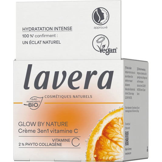 Glow By Nature Vitam C 3en1 Crème - 50 ml - Bio - Lavera