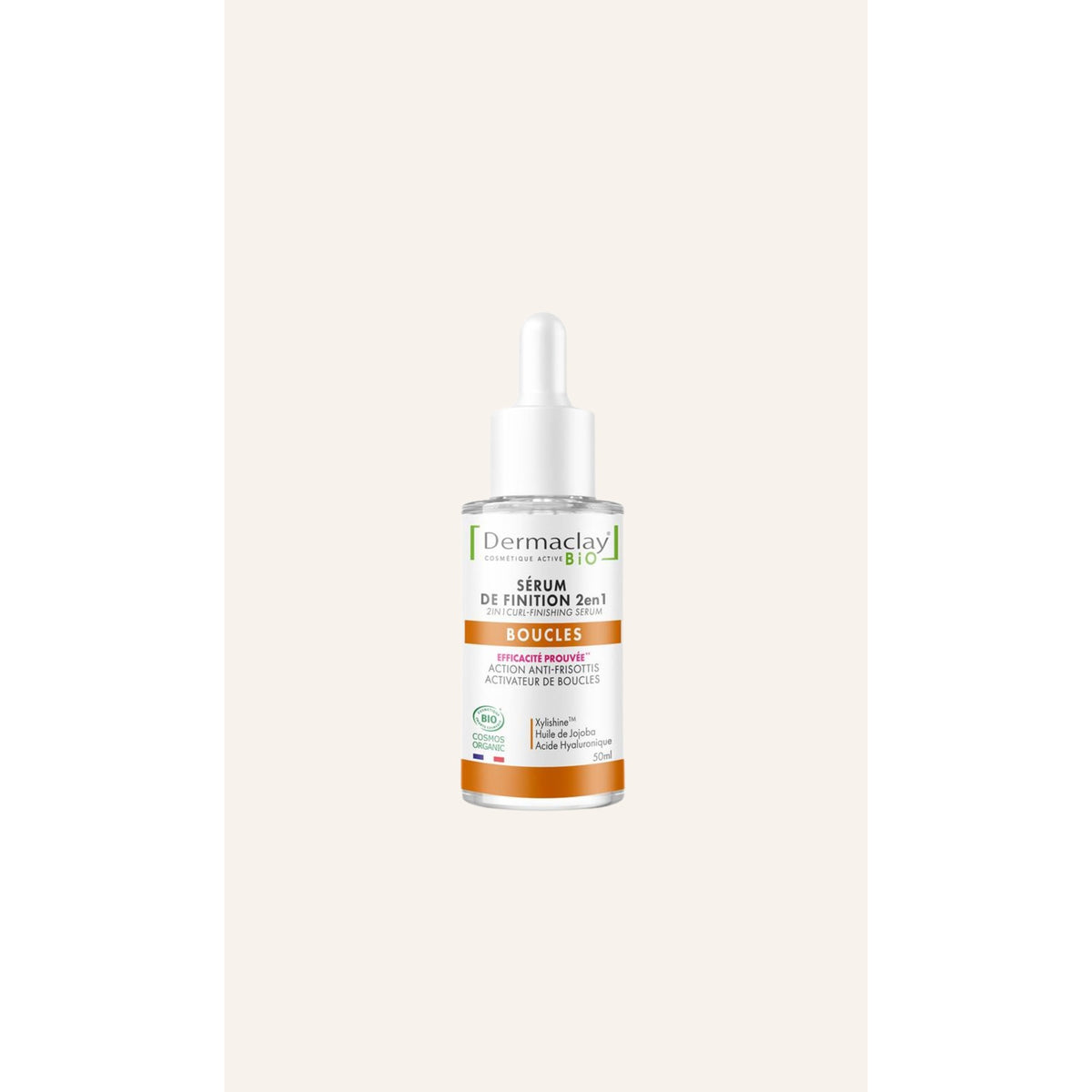 Sérum de Finition 2 en 1 - Boucles - 50 ml - Cosmos Organic - Dermaclay
