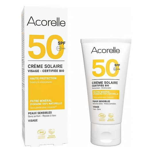 Crème Solaire Visage SPF50 - 50 ml - Acorelle